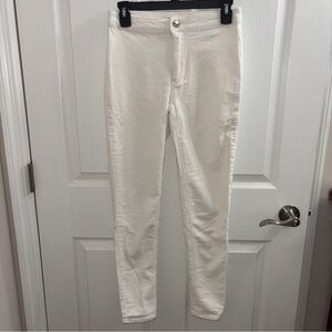 Women's Almost Famous White Corduroy Jeans